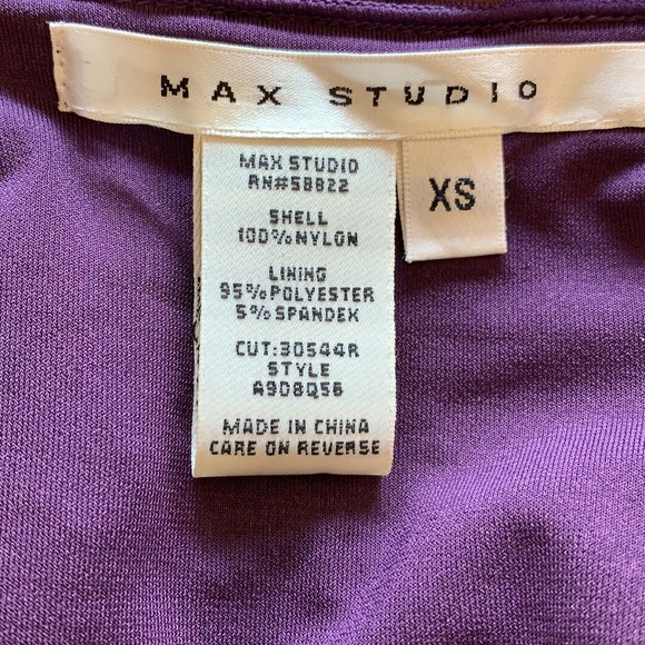 MAX STUDIO PURPLE SEQUIN RACER BACK DRESS - Picture 6 of 6